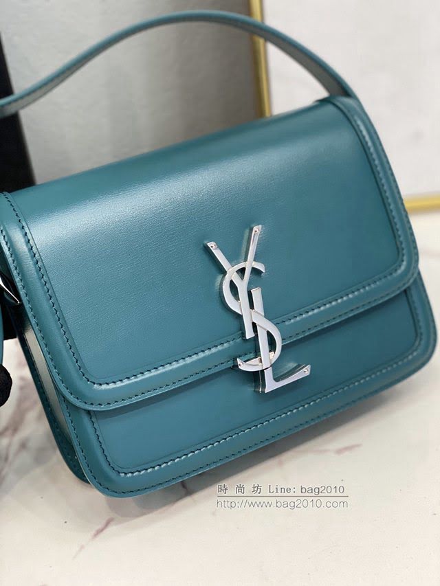 YSL爆款女士包包 聖羅蘭經典款MONOGRAM金屬旋扣小號郵差包 YSL肩背斜挎包 634306  jjh1080